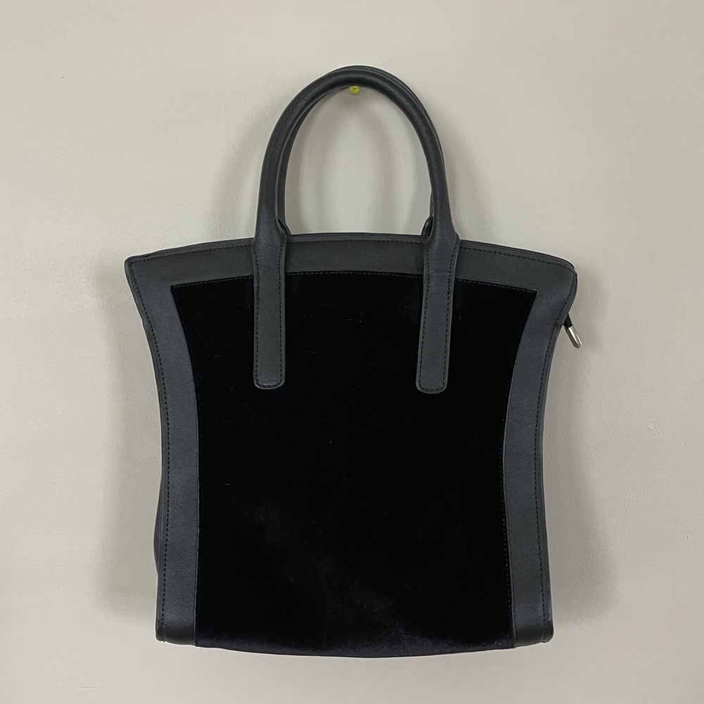 Le Vian Liz Mini Crossover Satchel Crossbody Bag Black Leather | Made for NSD